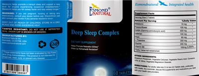Esmond Natural Deep Sleep Complex source label used in the packaging illustration